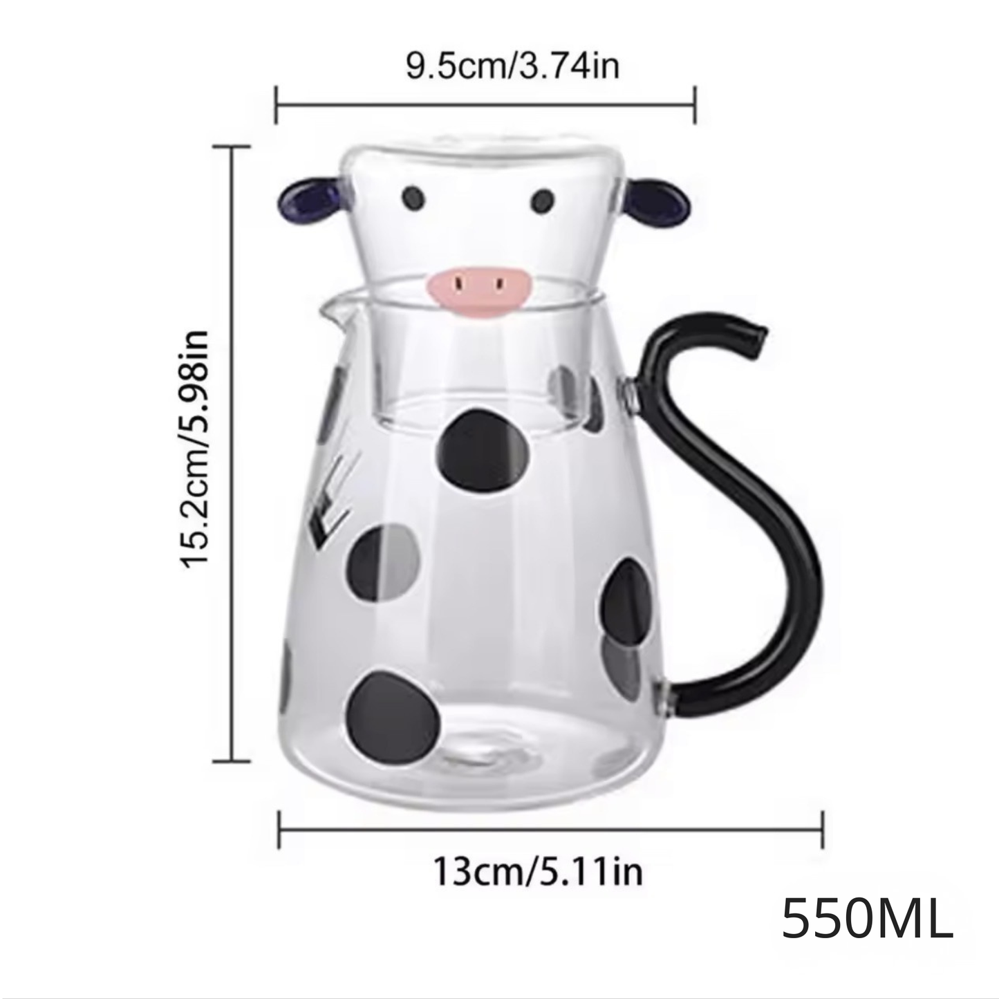 Calm Cow™ 耐熱ガラスポット