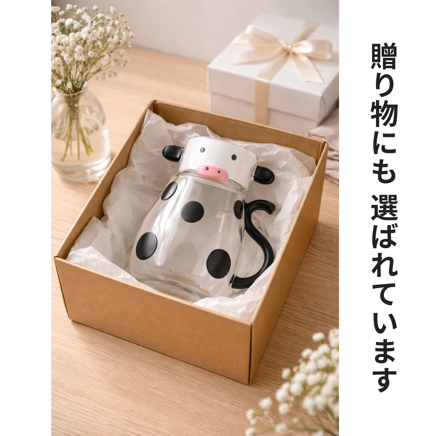 Calm Cow™ 耐熱ガラスポット